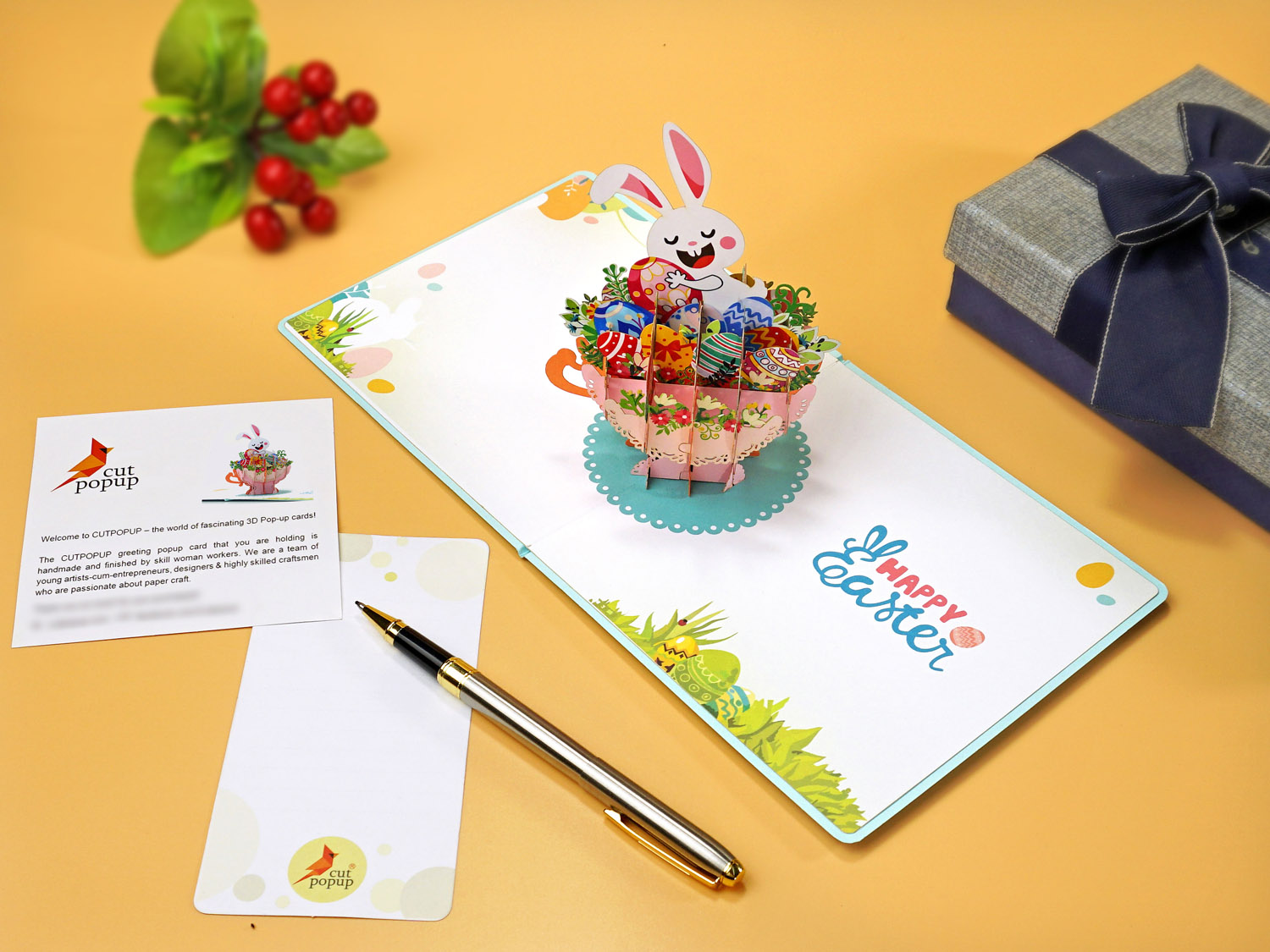 3D Easter Bunny Pop-Up Greeting Card-08