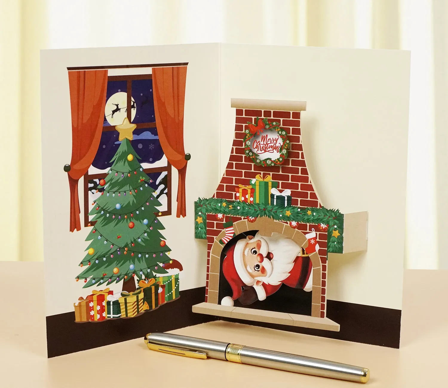 3D-Pop-up-Christmas-Cards-Pull-Up-Down-09