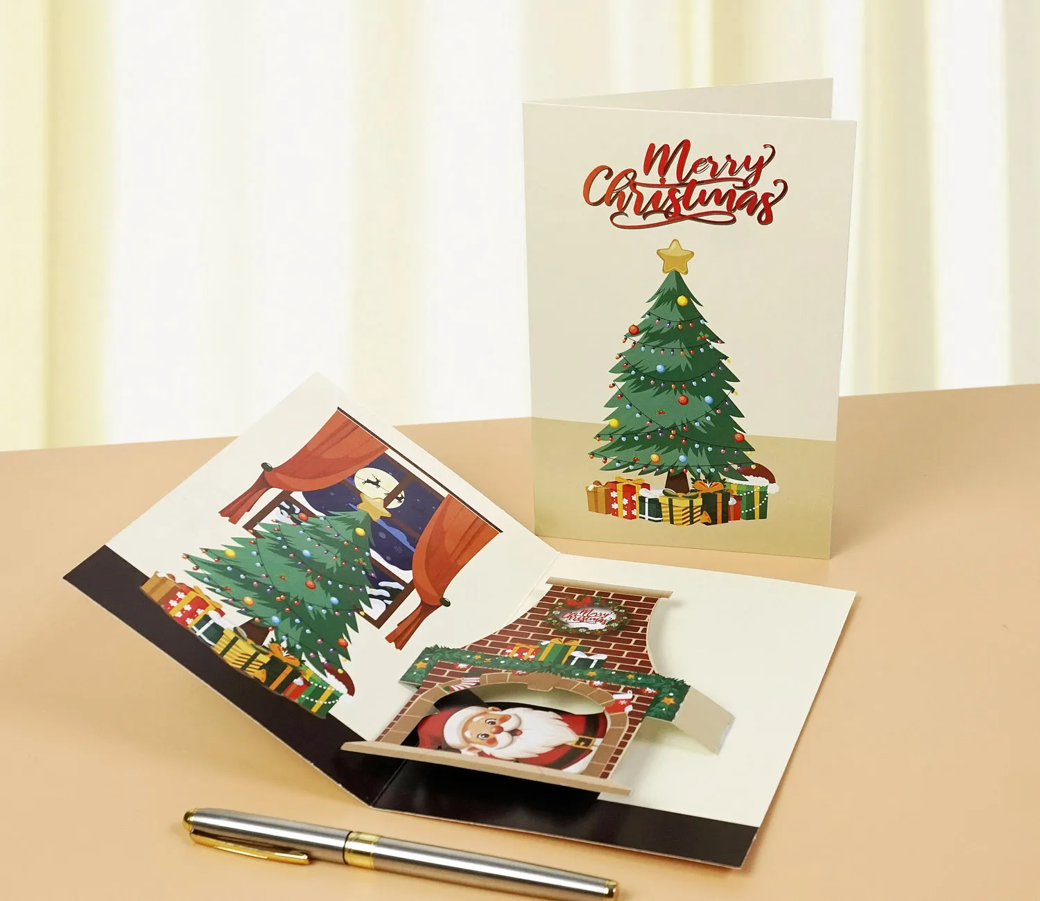 3D-Pop-up-Christmas-Cards-Pull-Up-Down-12