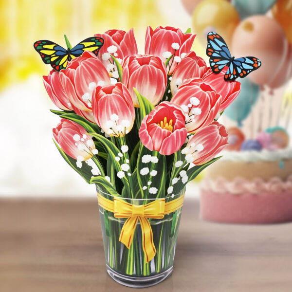 Alternative view of 3D Popup Bouquet Flower Set for Spring to Celebration