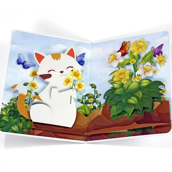 Alternative view of 3D Pop-up Card Charming and Cheerful Greeting
