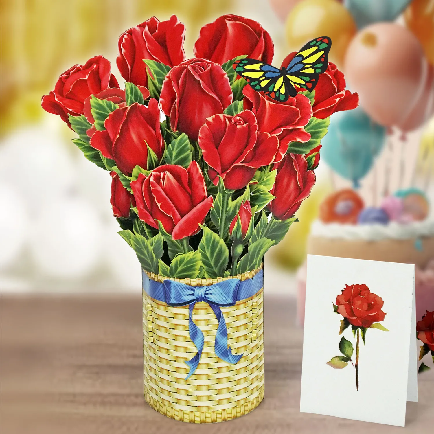 Bouquet Flower Set Autumn Valentine - handcrafted in 3D pop-up Cut - Image 2