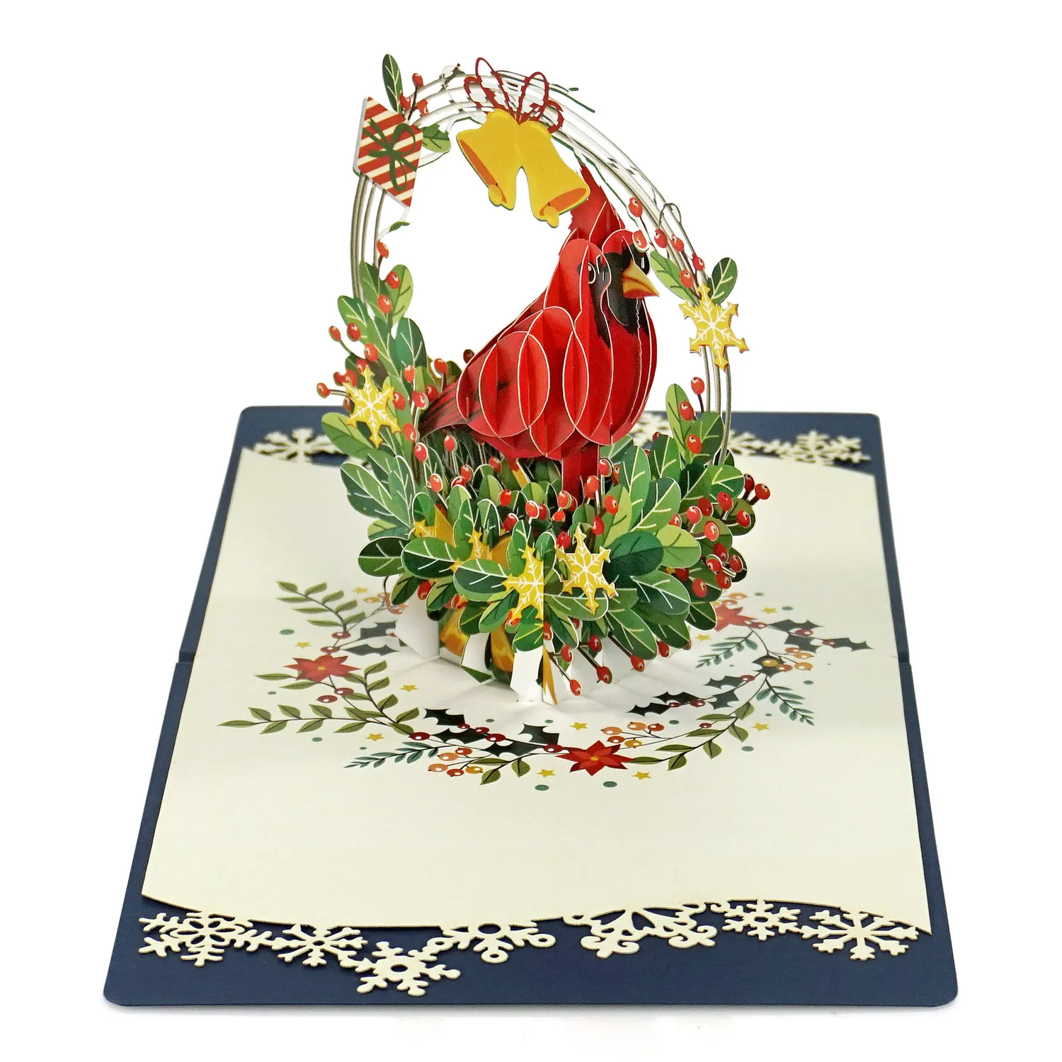 Cardinal Bird 3D Popup Greeting Card Xmas - Image 7