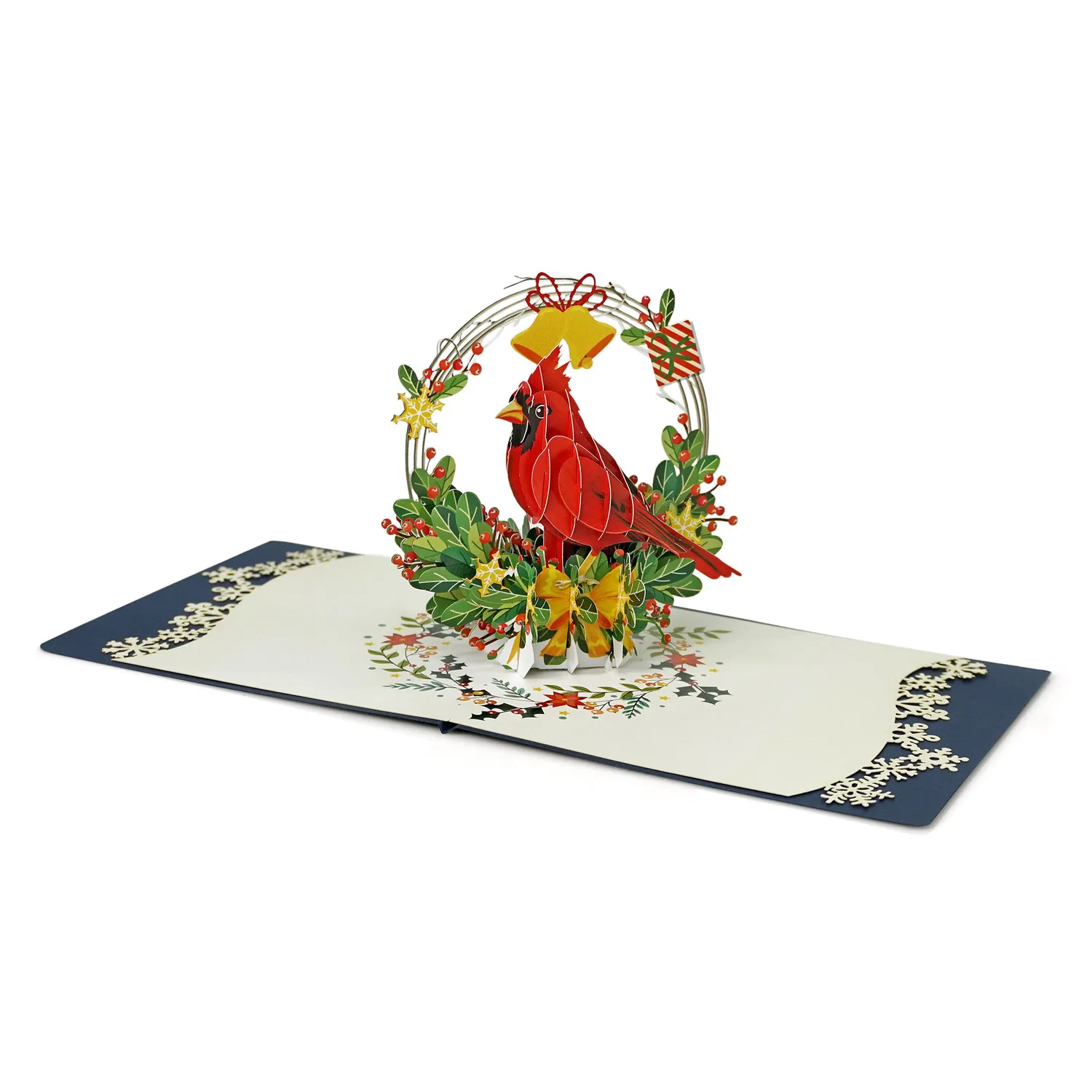 Cardinal Bird 3D Popup Greeting Card Xmas - Image 6