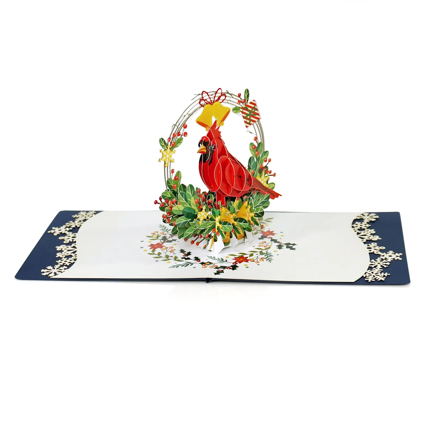 Cardinal Bird 3D Popup Greeting Card Xmas - Image 5