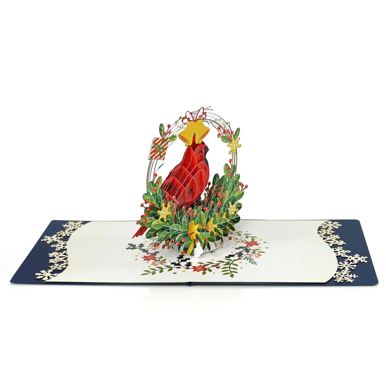 Cardinal Bird 3D Popup Greeting Card Xmas - Image 4