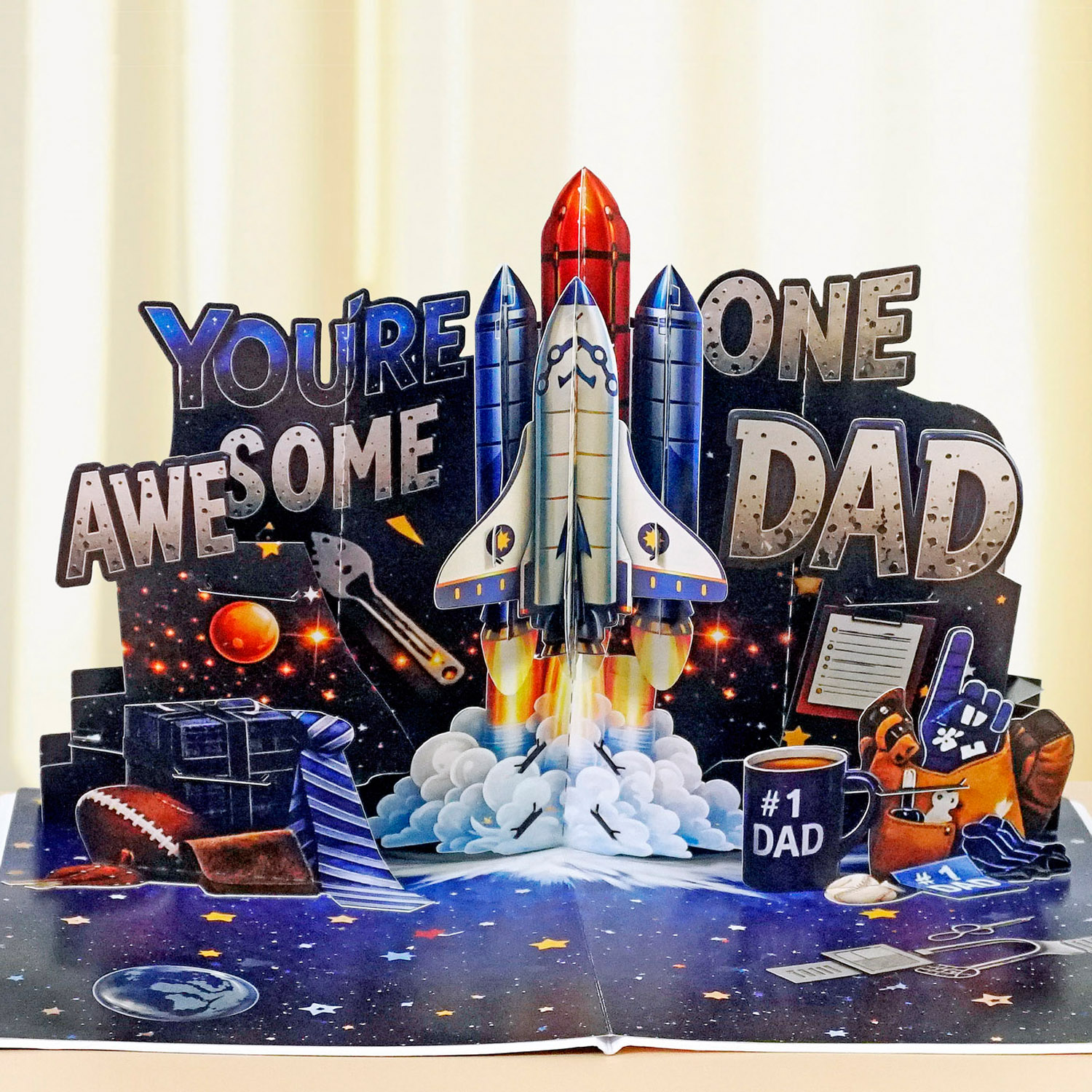 Celebrate Father’s Day 3D Pop-Up Greeting Card