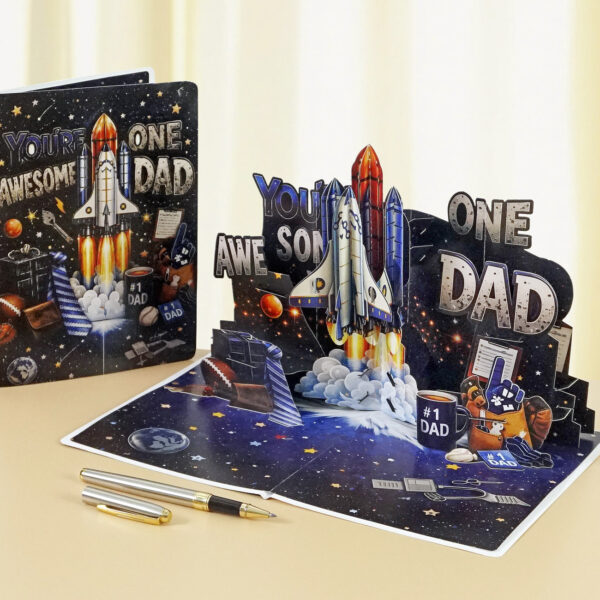 Alternative view of Celebrate Father’s Day 3D Pop-Up Greeting Card