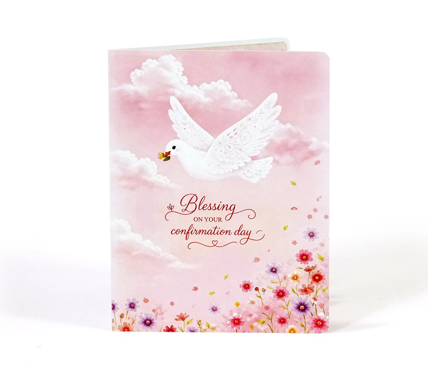 3D Dove & Cross Pop-Up Card for a newborn girl - Image 6