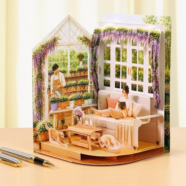 Family Happiness Day 3D Pop-Up Card