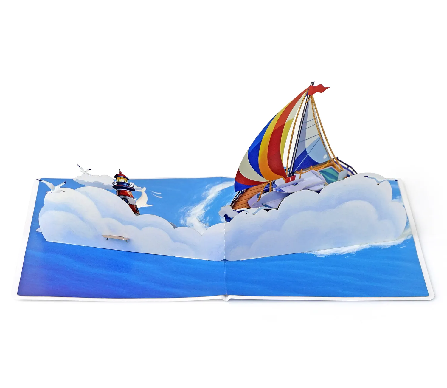 Father's Day Gift Ideas With Sailboat 3D Popup Greeting for Him - Image 7