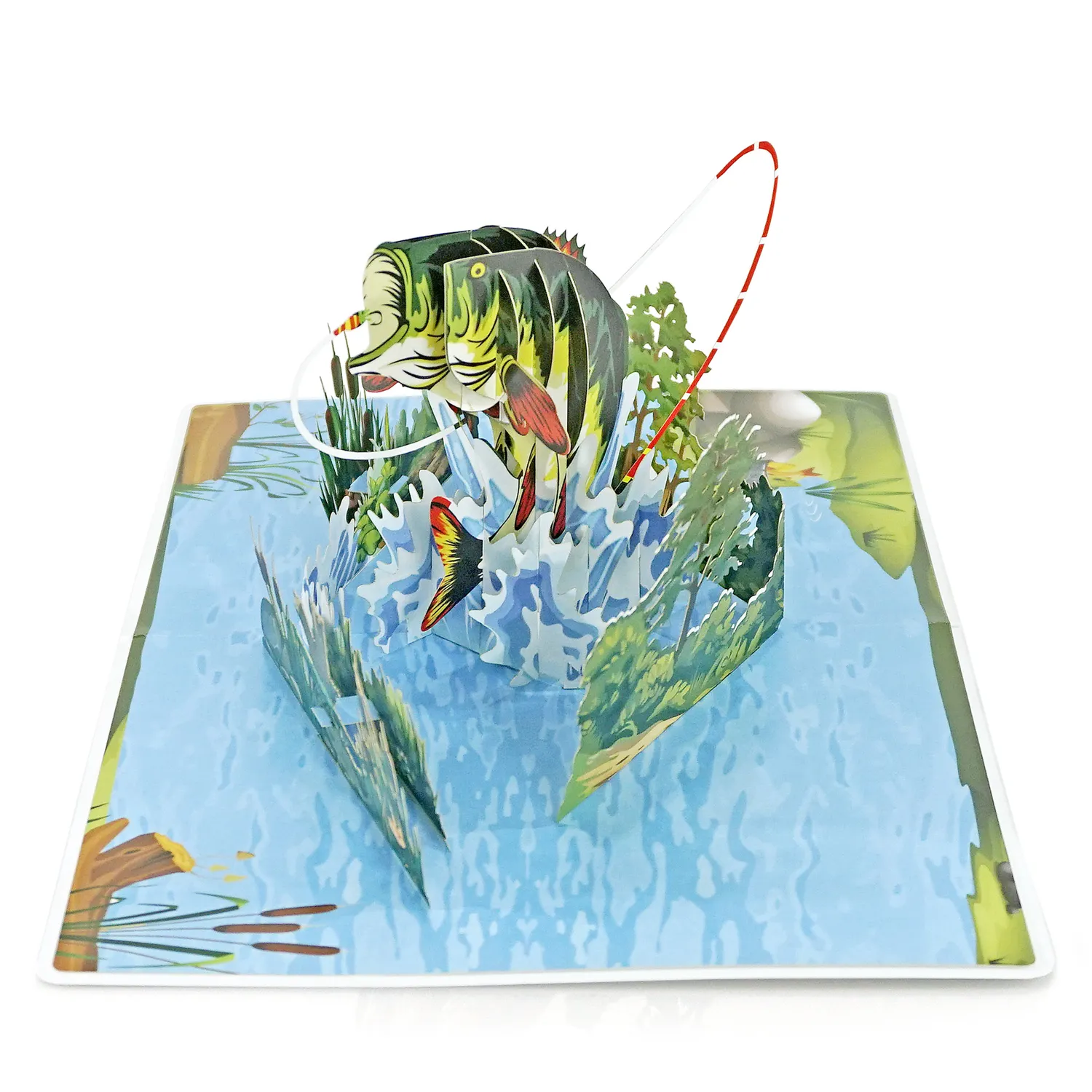 Fishing 3D Popup Greeting Card For Dad - Image 2