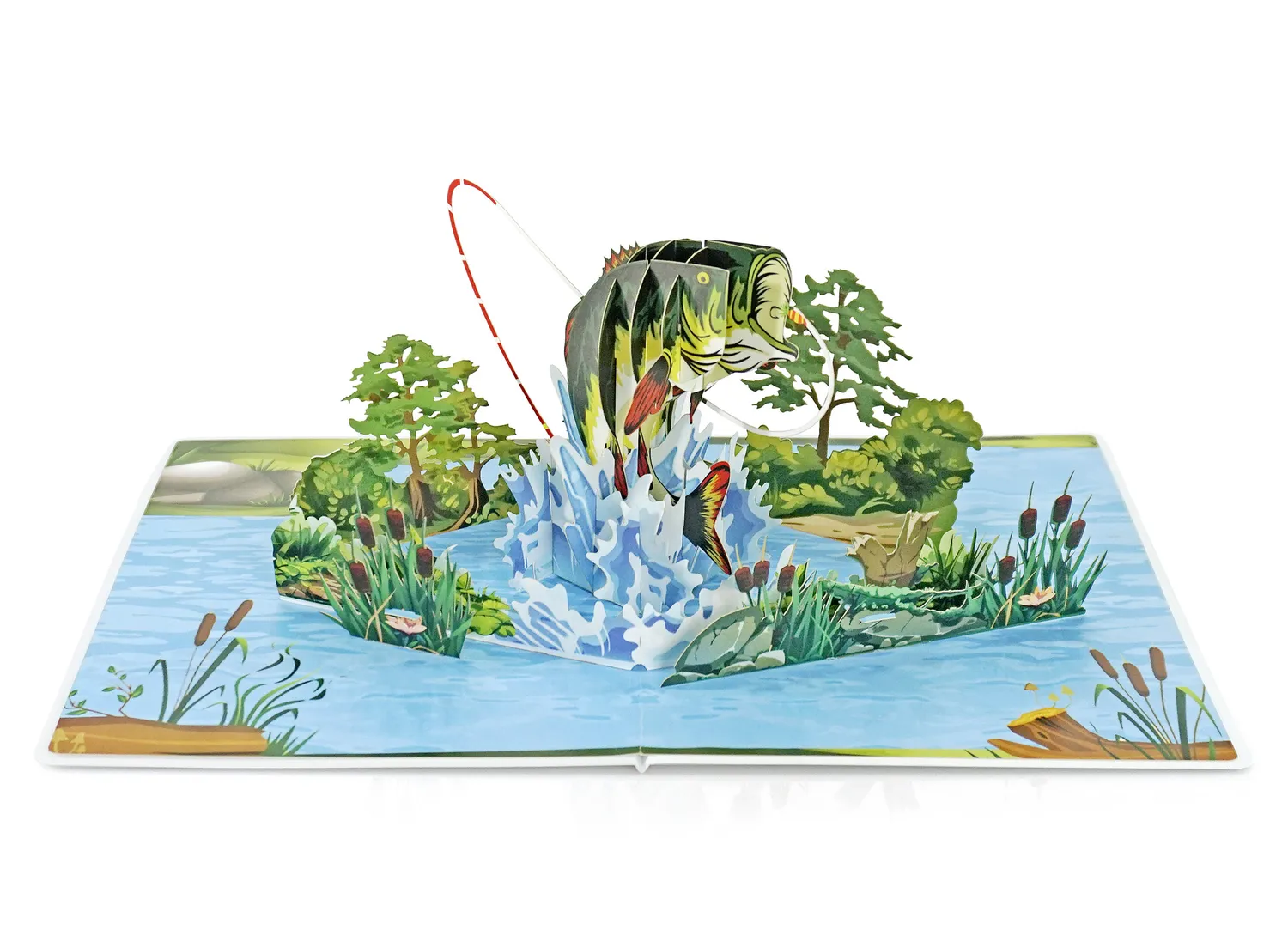 Fishing 3D Popup Greeting Card For Dad - Image 4