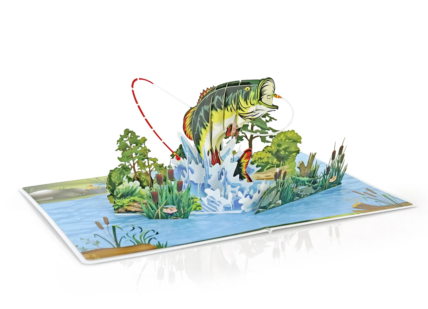 Fishing 3D Popup Greeting Card For Dad - Image 6