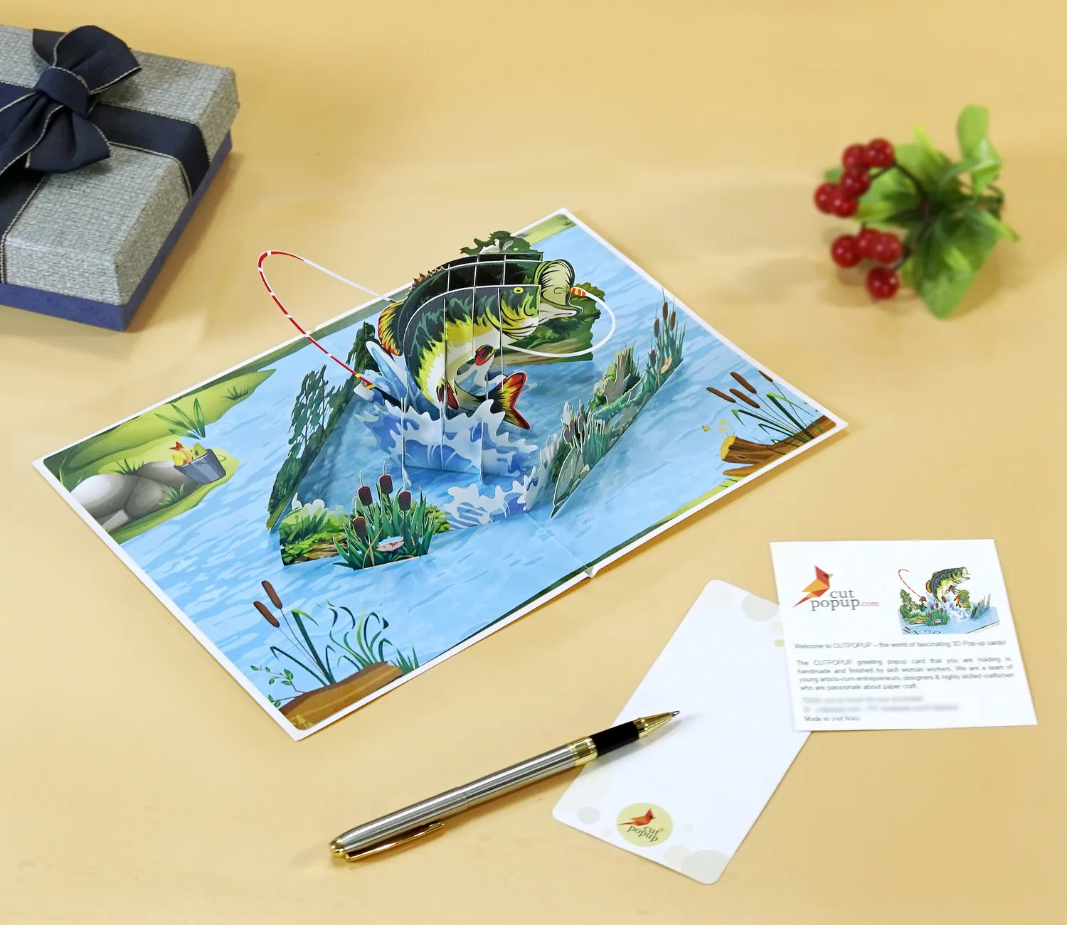 Fishing 3D Popup Greeting Card For Dad - Image 7