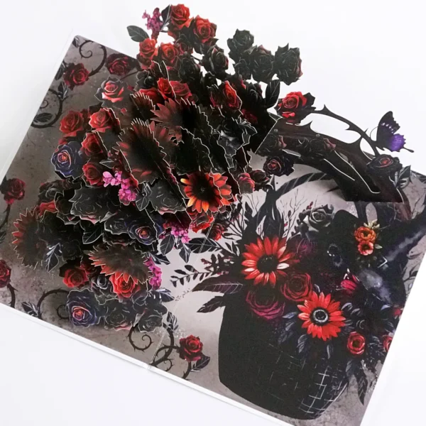 Alternative view of Flower For Happy Halloween 3D Popup Cards
