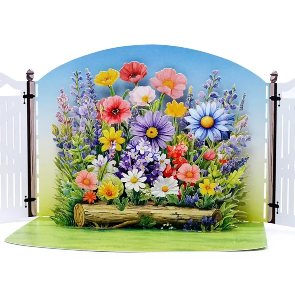 Flower Garden Pop-up 3D Greeting Cards