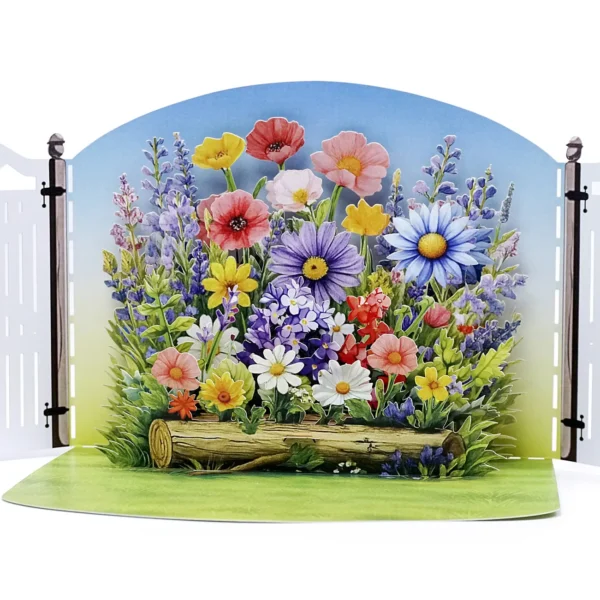Alternative view of Flower Garden Pop-up 3D Greeting Cards