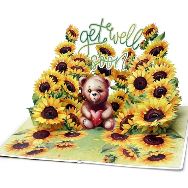 Alternative view of Get Well Soon Greeting-3D Pop up Card