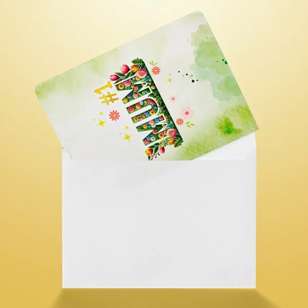 Green-vertical-flower-3D-greeting-card-for-Mom-11
