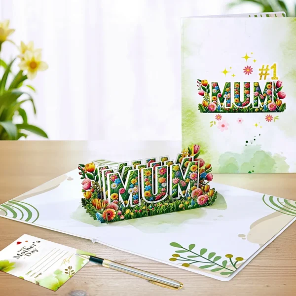 Green-vertical-flower-3D-greeting-card-for-Mom-12