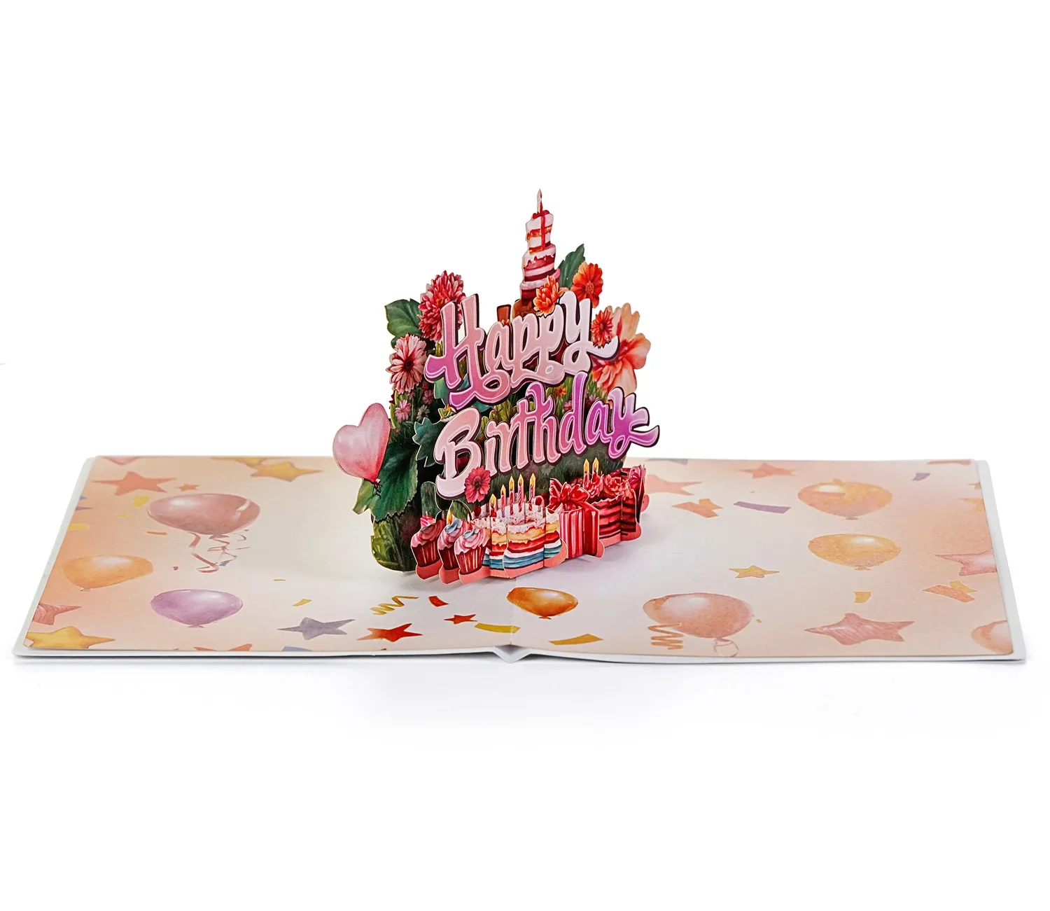 Happy Birthday 3D pop up to anniversary or invite card - Image 4