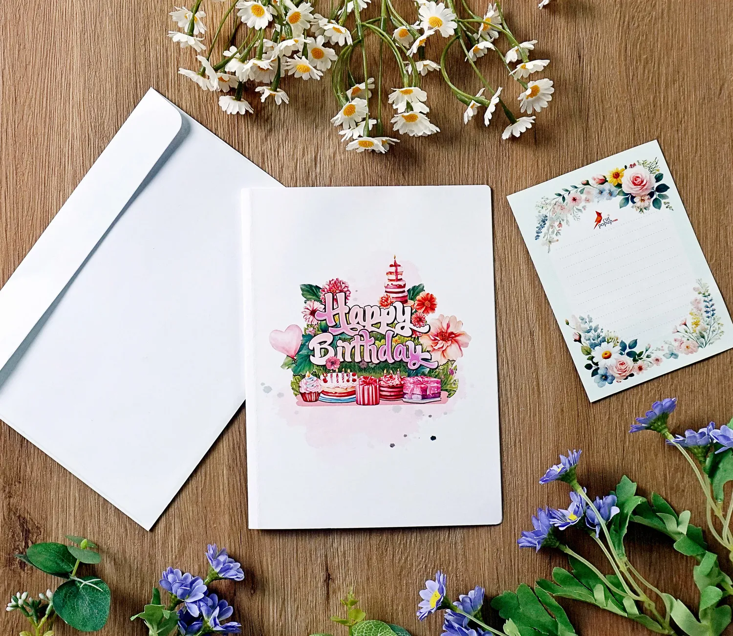 Happy Birthday 3D pop up to anniversary or invite card - Image 11