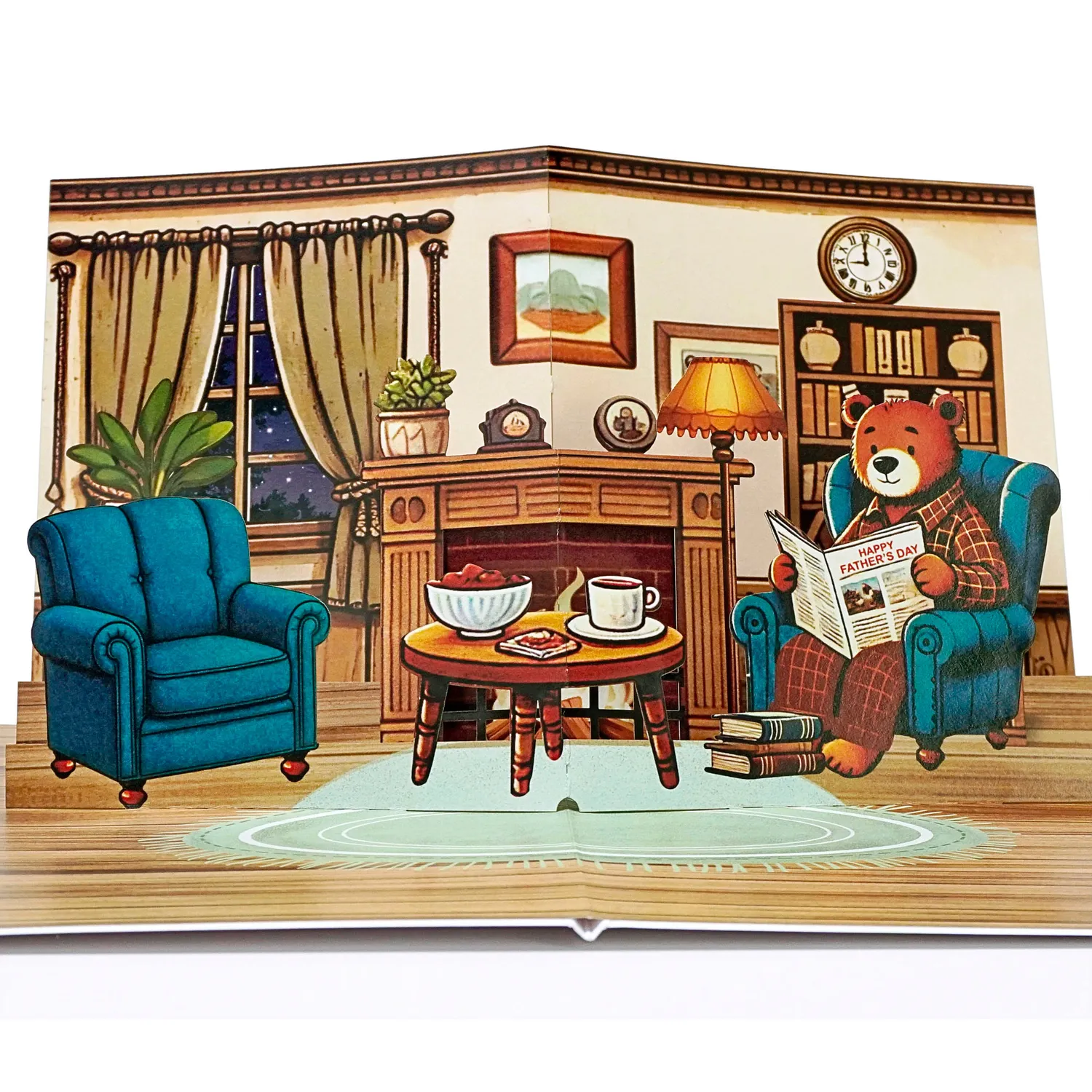 Happy Father's Day Gift For Him With 3D Pop Up Card