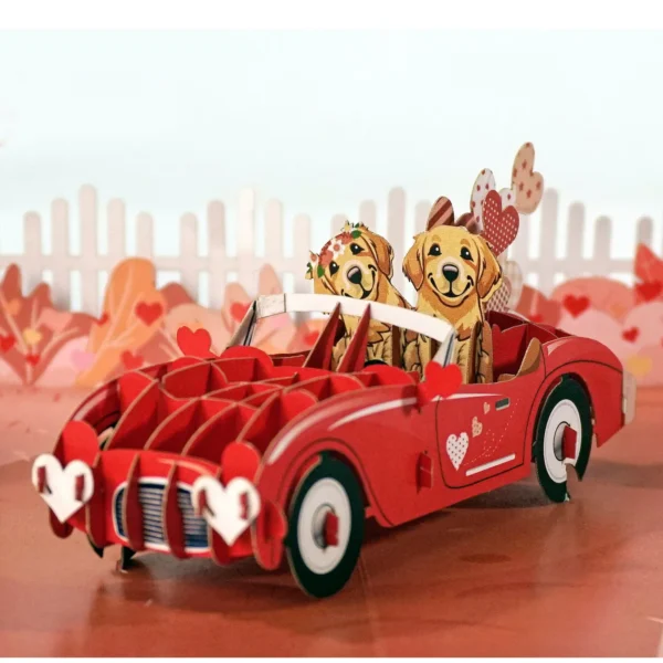 Happy Valentine Anniversary 3D popup greeting cards