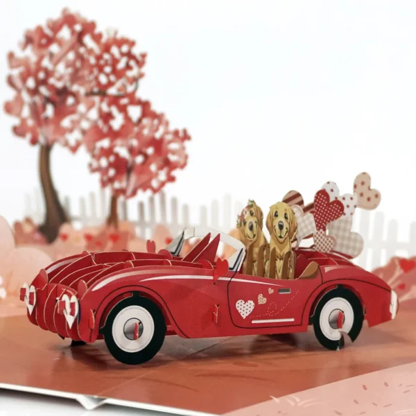 Alternative view of Happy Valentine Anniversary 3D popup greeting cards