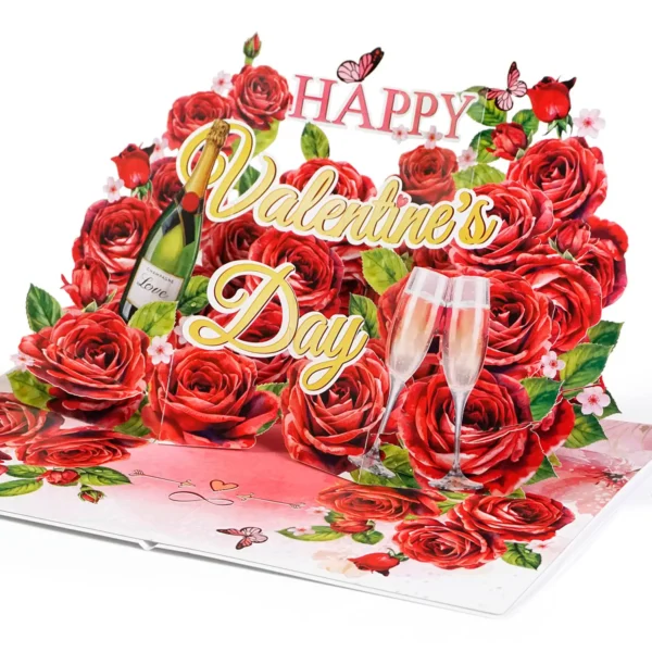 Alternative view of Happy Valentine's Day 3D Pop-up Cards Gift