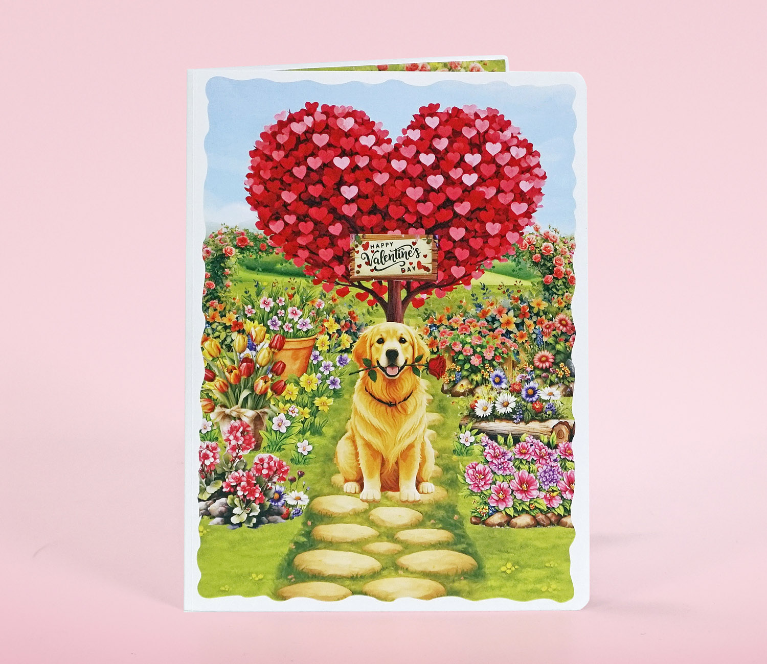 Happy-Valentine-Day-Golden-Rose-08