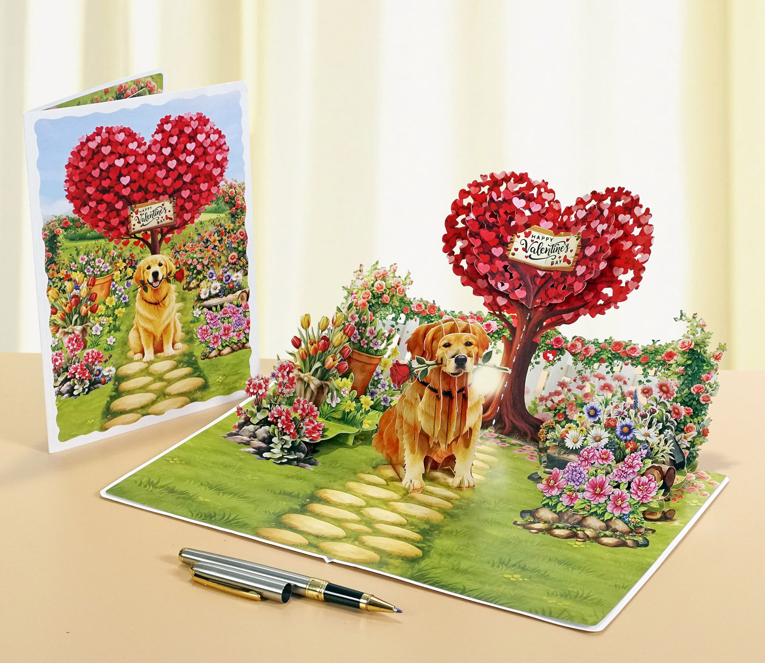 Happy-Valentine-Day-Golden-Rose-10