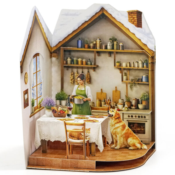 Alternative view of Home Kitchen Mom 3D Pop-Up Greeting Card