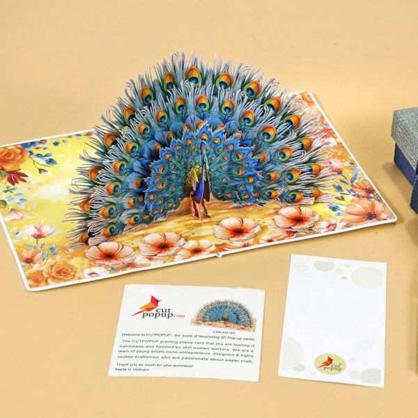 Luxury-Peacock-3D-Pop-Up-Card-11