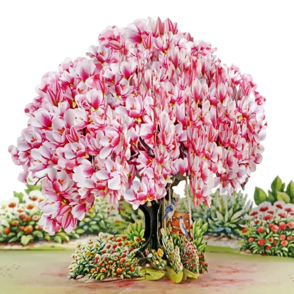 Alternative view of Magnolia Tree 3D Paper To Anniversary Birthday
