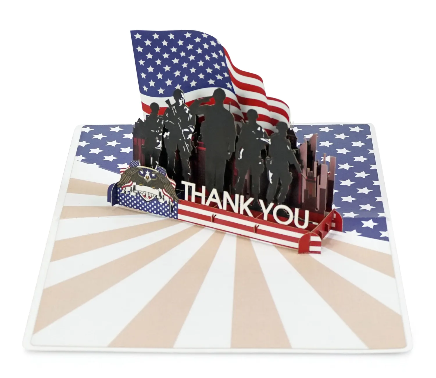 Memorial Day USA Thank you 3D pop up Cards - Image 3