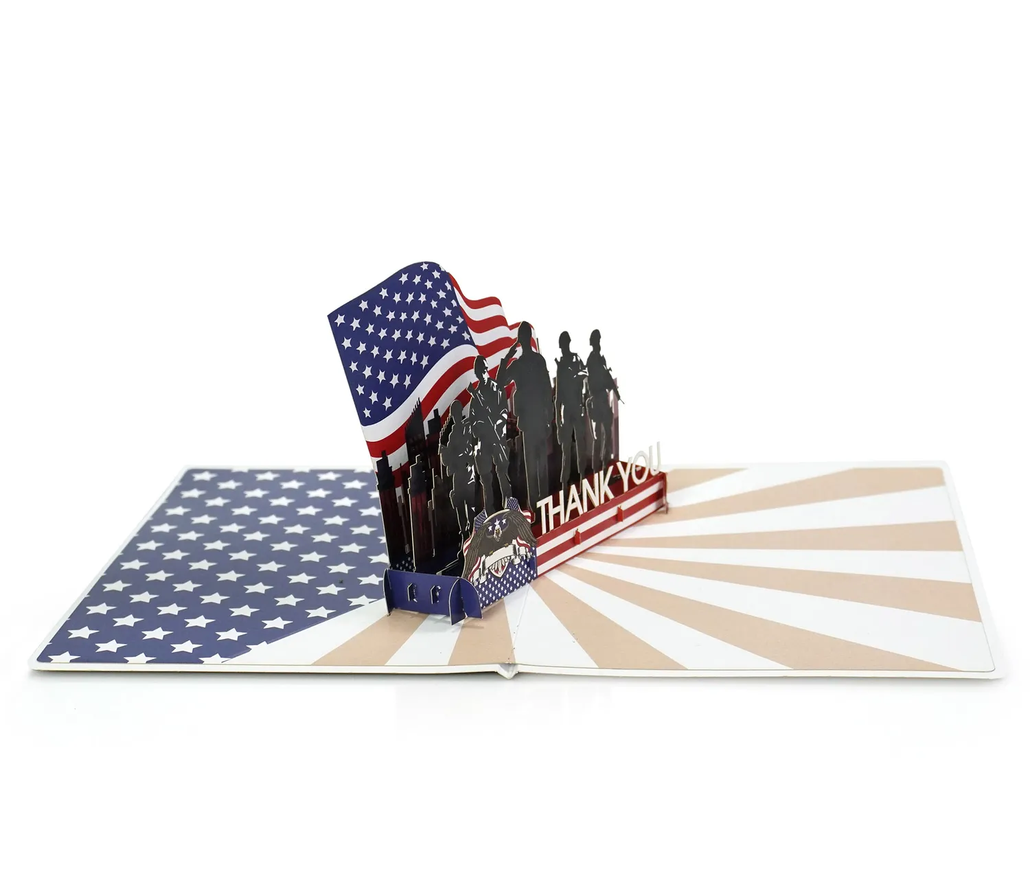 Memorial Day USA Thank you 3D pop up Cards - Image 5