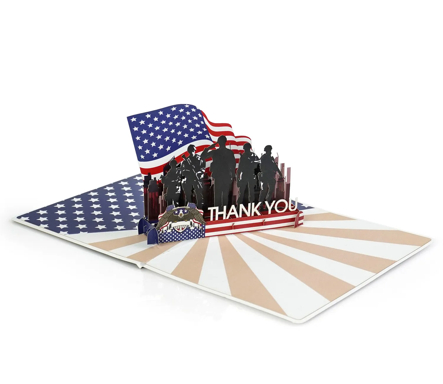 Memorial Day USA Thank you 3D pop up Cards - Image 7