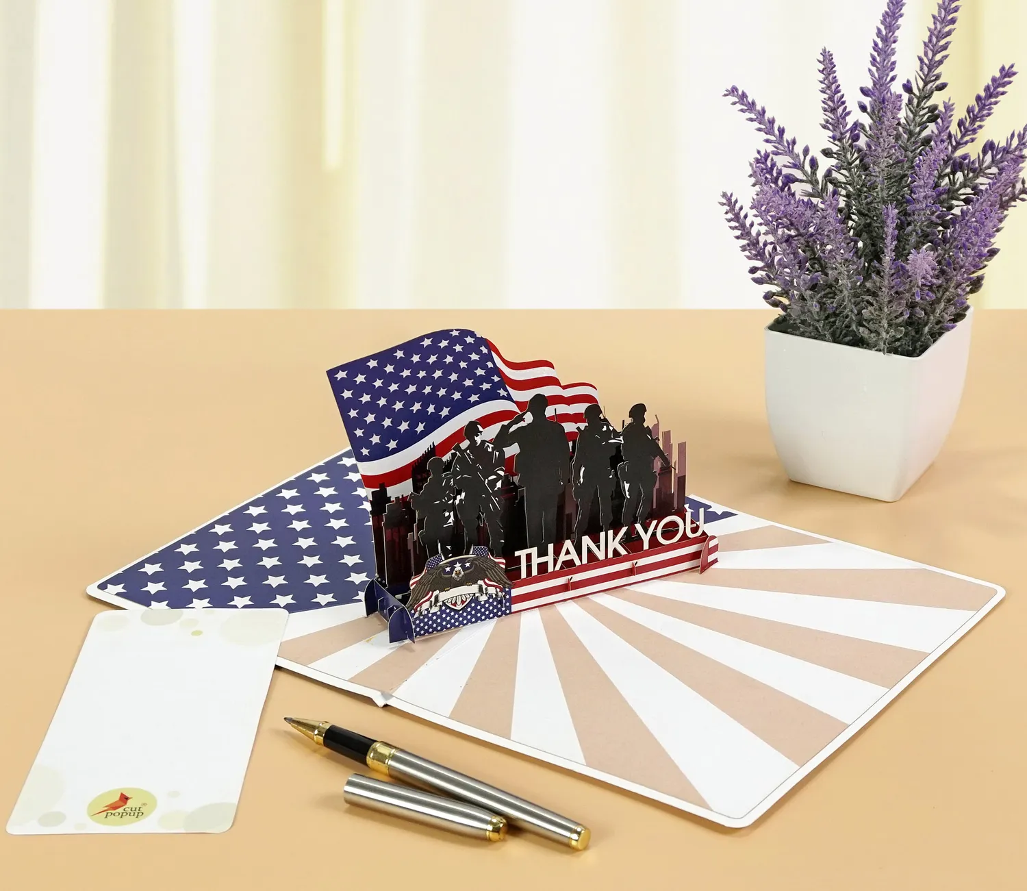 Memorial Day USA Thank you 3D pop up Cards - Image 9
