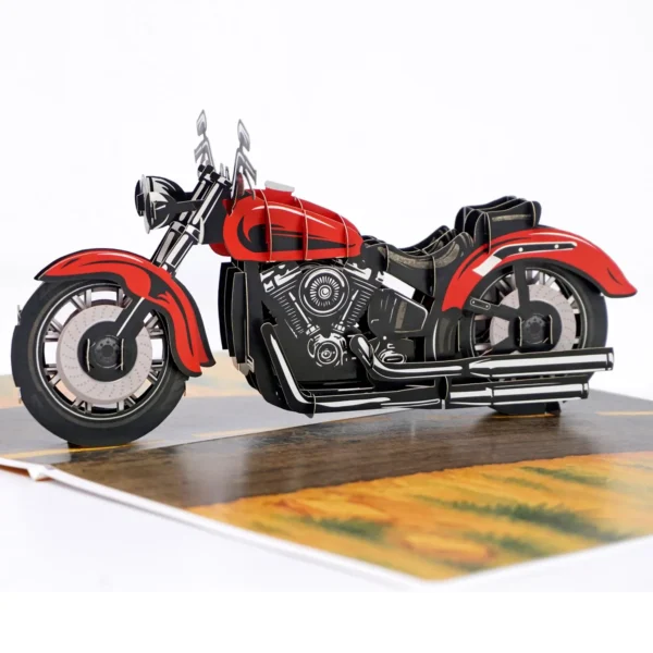 Motorbike 3D Pop Up For Father's Day Greeting