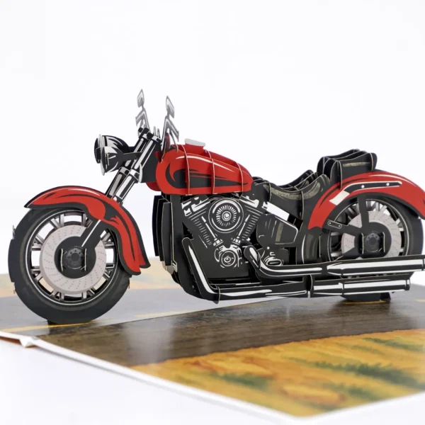 Alternative view of Motorbike 3D Pop Up For Father's Day Greeting