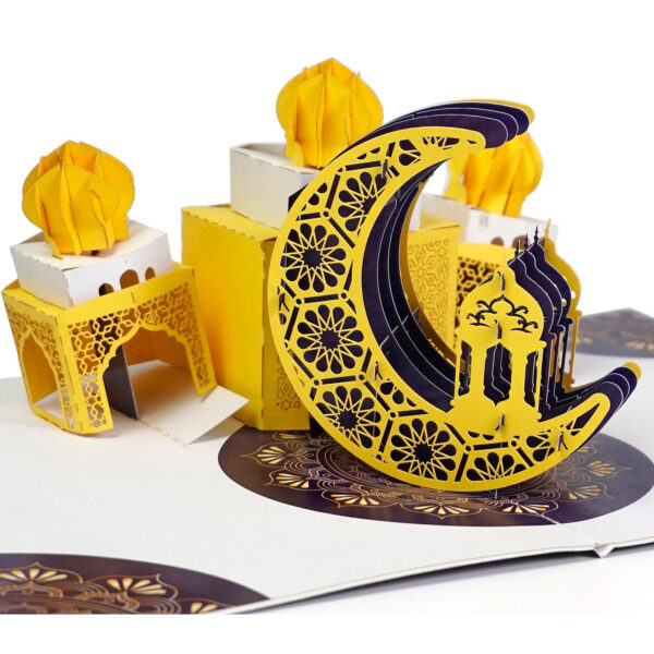 Ramadan Kareem 3D Pop-Up Card for Family Friends & Business Gifts