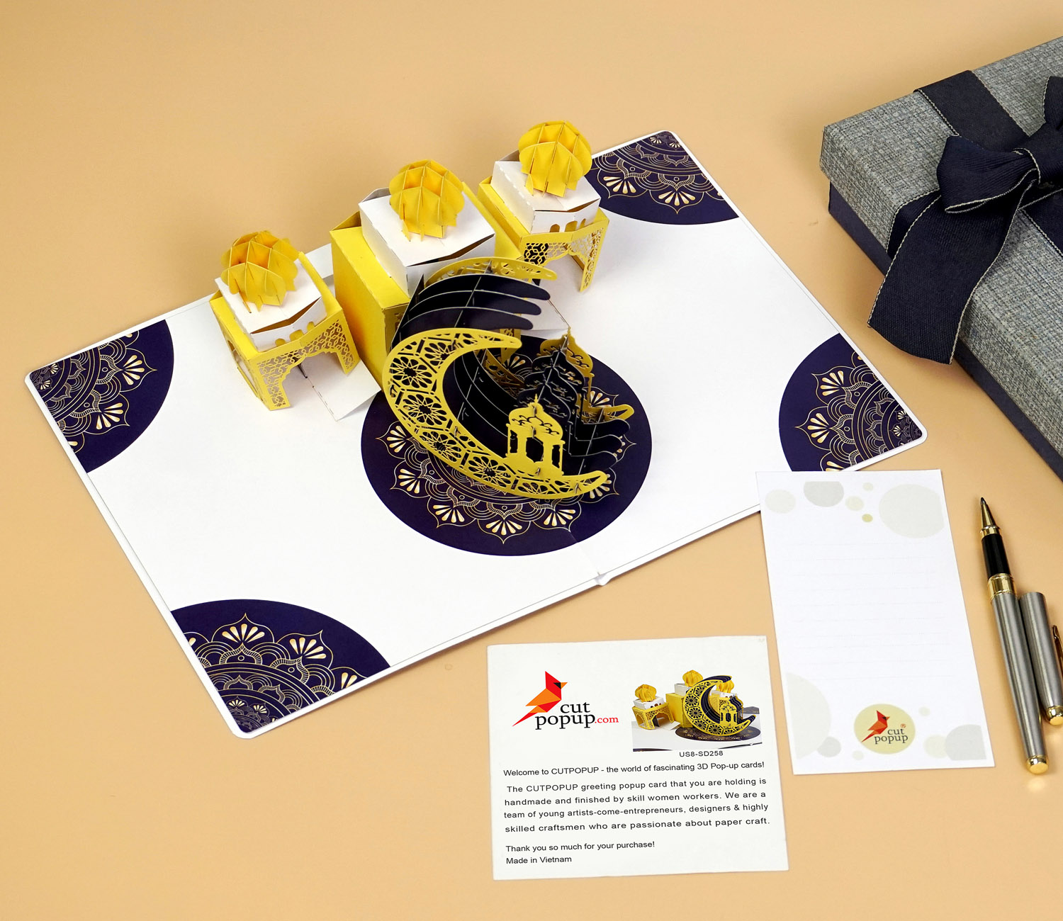 Ramadan Kareem 3D Pop-Up Card for Family Friends & Business Gifts - Image 8