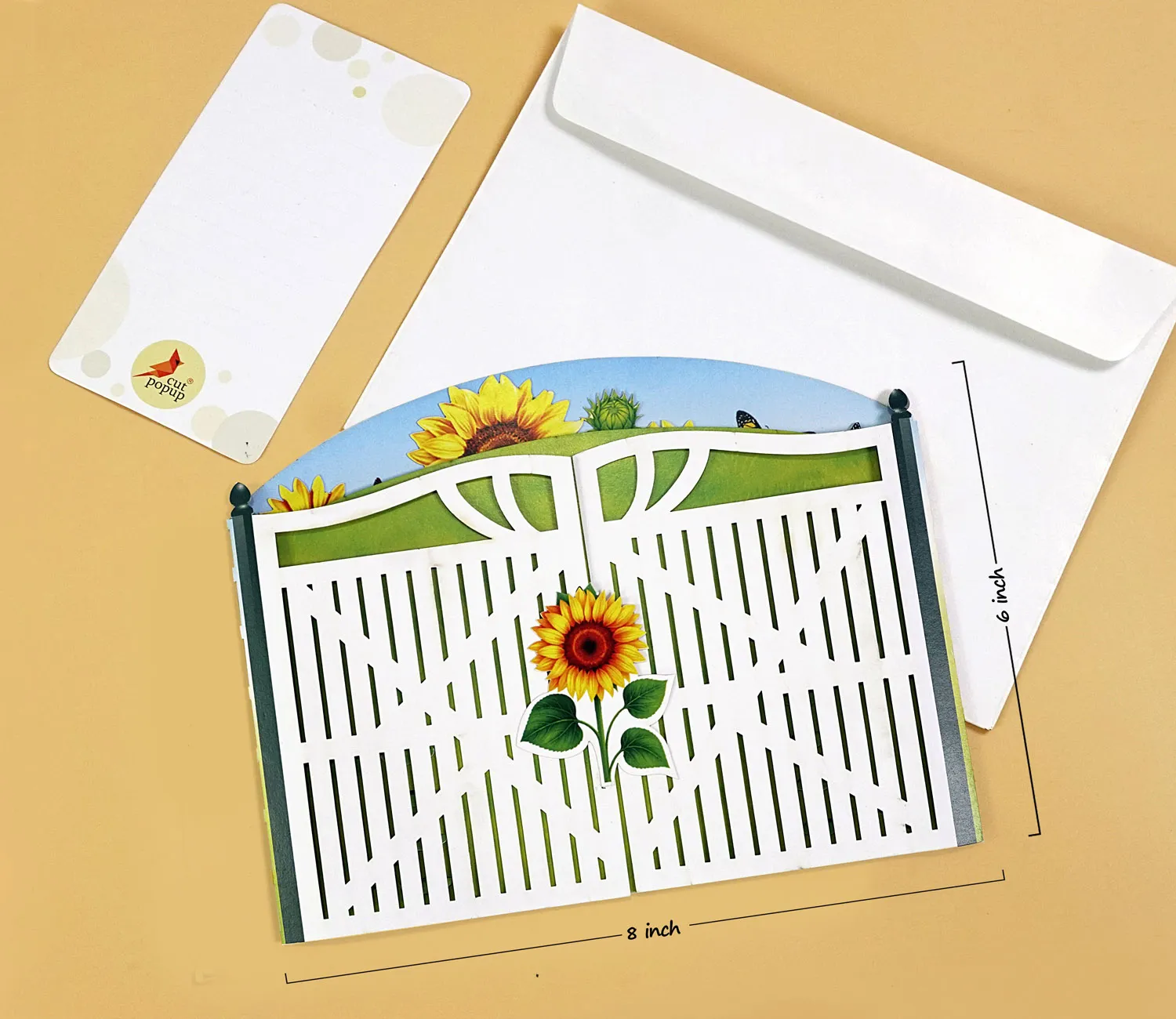 Sunflower garden Pop up 3D greeting cards - Image 5