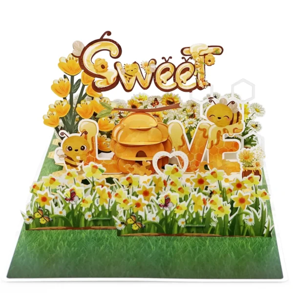 Alternative view of Sweet Love 3D Paper Popup Card Valentine's Day