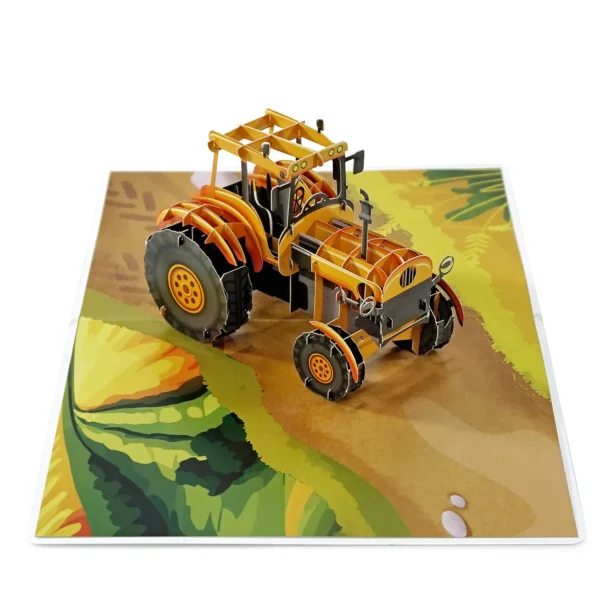 Alternative view of Tractor 3D Pop Up Greeting Card For Father's Day