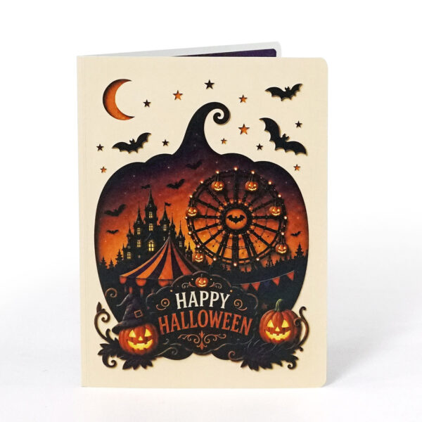 3D Halloween Greeting Card with Envelopes