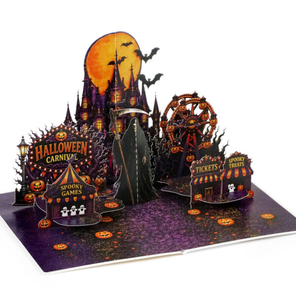 3D Halloween Greeting Card with Envelopes