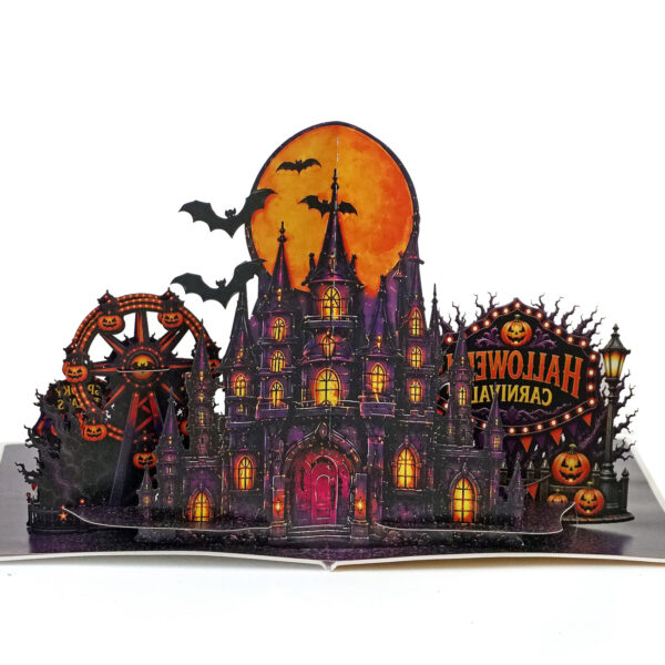 3D Halloween Greeting Card with Envelopes